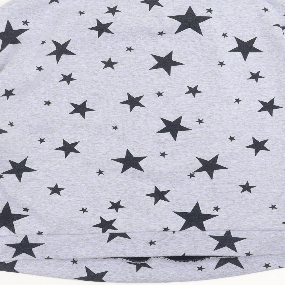 Love to Lounge Womens Blue   Pullover Sweatshirt Size M  - Loungewear Top, star pattern