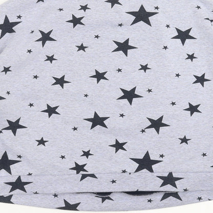 Love to Lounge Womens Blue   Pullover Sweatshirt Size M  - Loungewear Top, star pattern