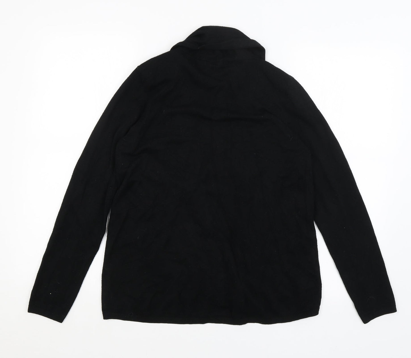 Womens UK Size 12 Papaya Black Cardigan Jumper