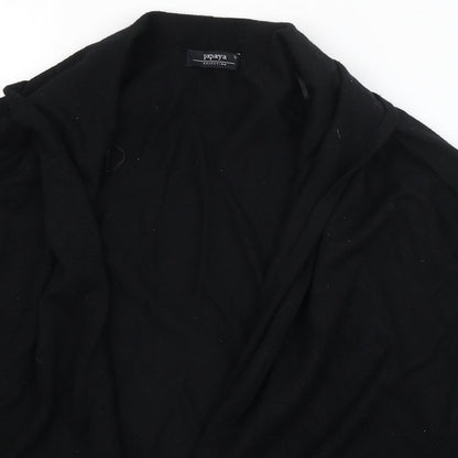 Womens UK Size 12 Papaya Black Cardigan Jumper