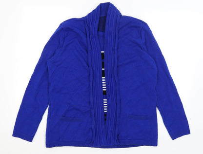 Womens UK Size M Preworn Blue Pullover Jumper