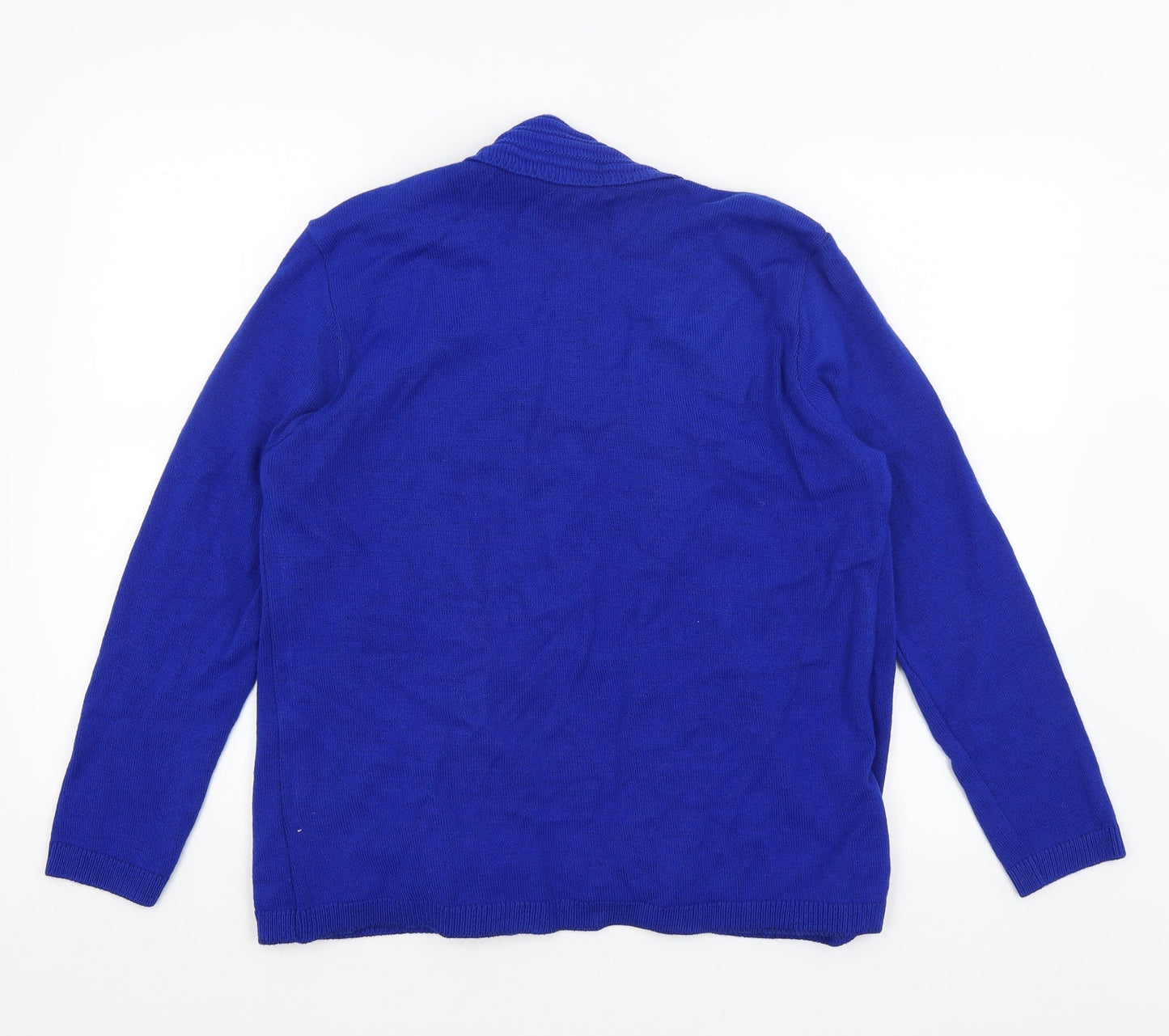 Womens UK Size M Preworn Blue Pullover Jumper