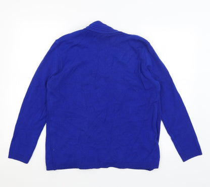 Womens UK Size M Preworn Blue Pullover Jumper