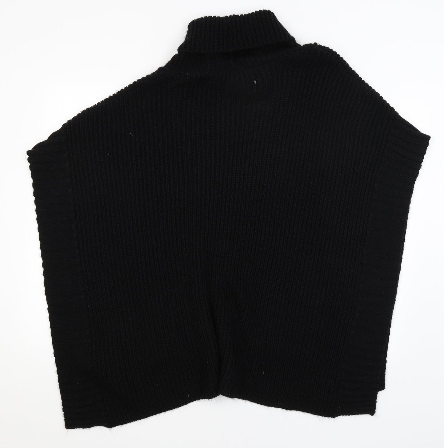 F&F Womens Black   Jacket Poncho Size S