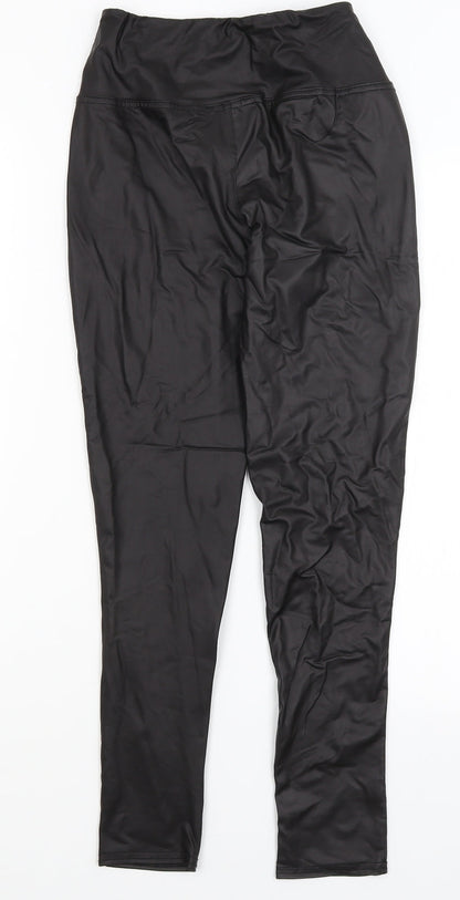 Womens UK Size 10 Boohoo Regular Fit  Black Trousers