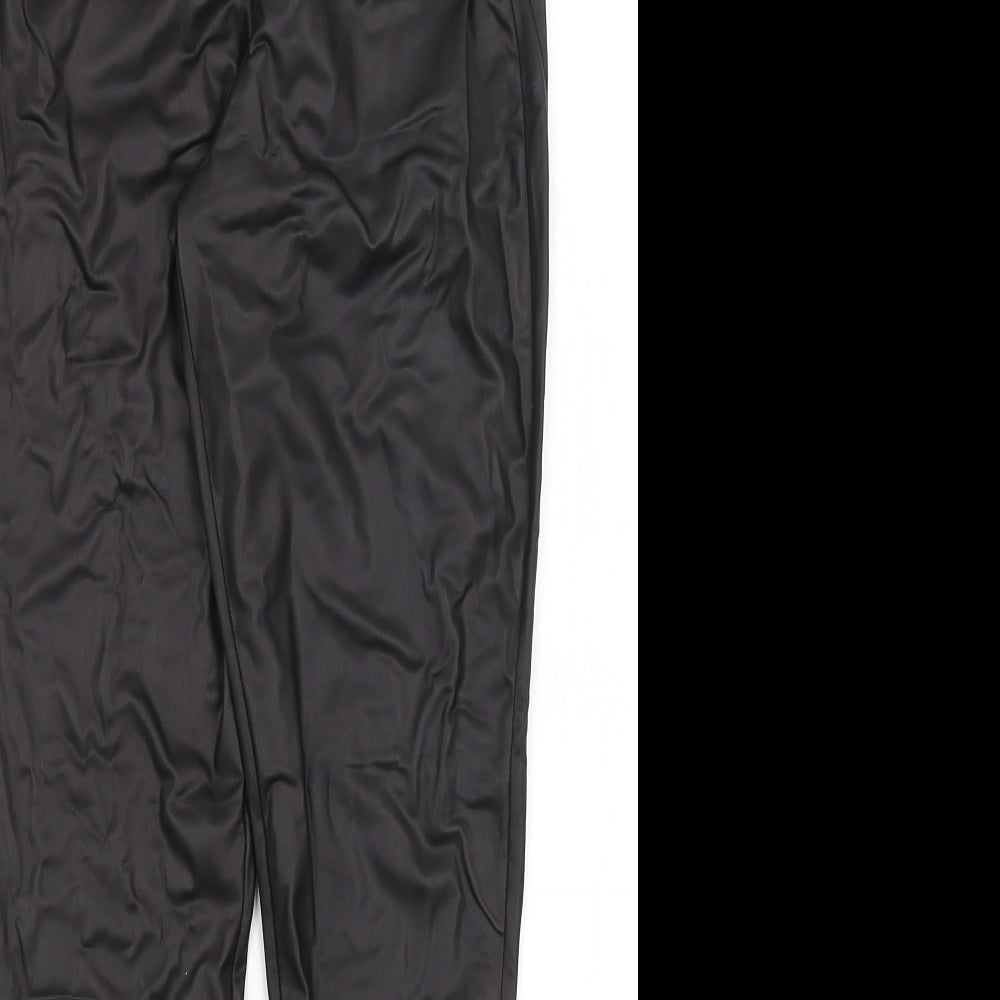 Womens UK Size 10 Boohoo Regular Fit  Black Trousers