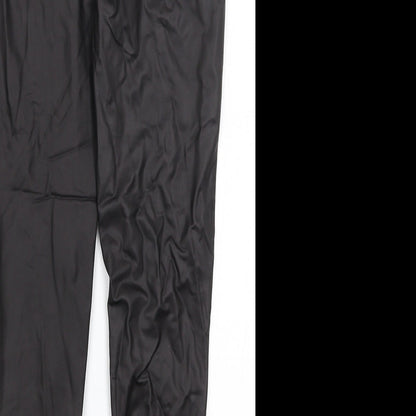 Womens UK Size 10 Boohoo Regular Fit  Black Trousers