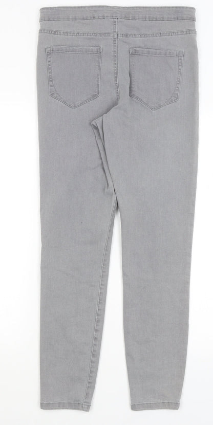 Denim Co Womens Grey   Skinny Jeans Size 14 L28 in