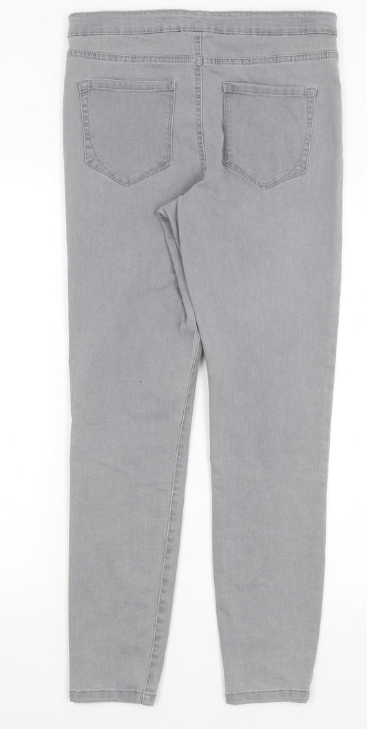 Denim Co Womens Grey   Skinny Jeans Size 14 L28 in
