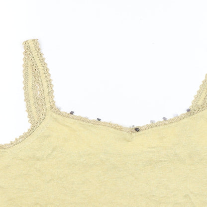 Womens UK Size 18 Phase Eight Yellow Basic Tank