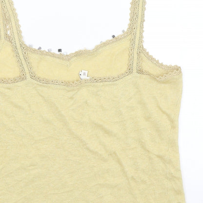 Womens UK Size 18 Phase Eight Yellow Basic Tank