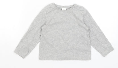 NEXT Girls Grey   Basic T-Shirt Size 2-3 Years