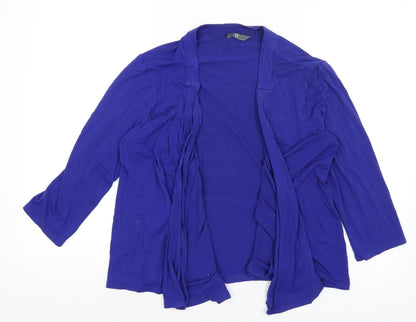 Womens UK Size 14 BHS Blue Cardigan Jumper