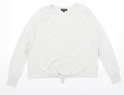 Poof New York Womens Grey   Pullover Jumper Size L