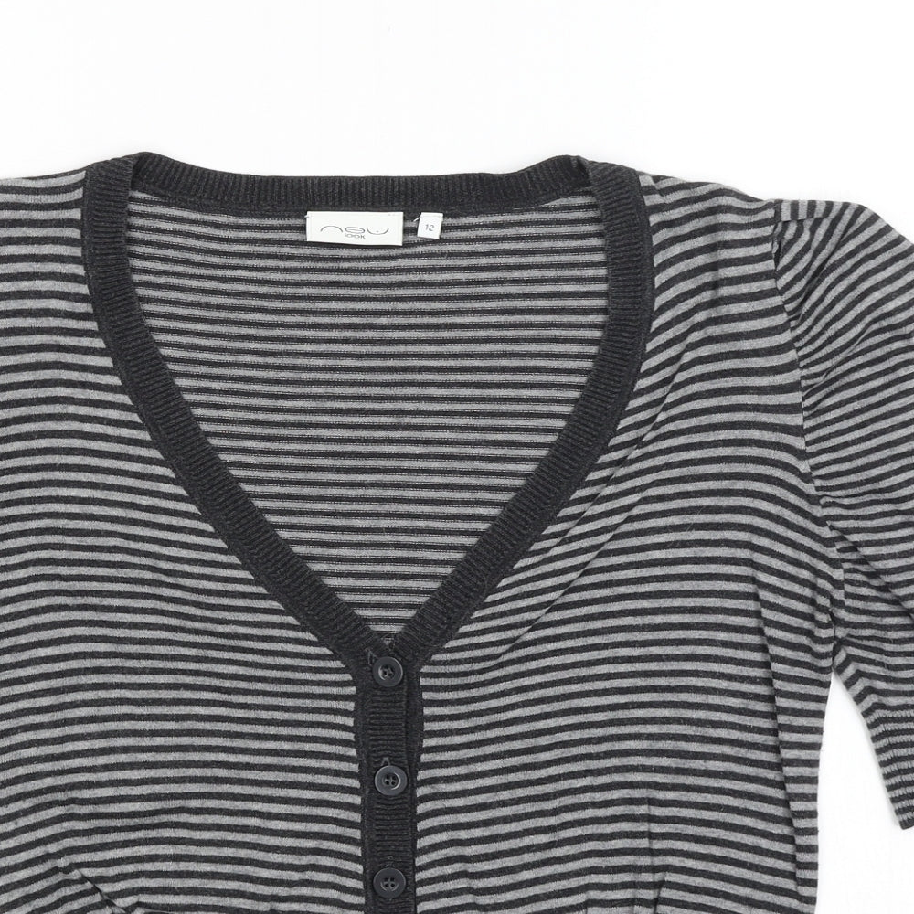 Womens UK Size 12 New Look Grey Pullover Jumper