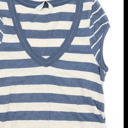 Womens UK Size 12 Dorothy Perkins Blue Basic T-Shirt