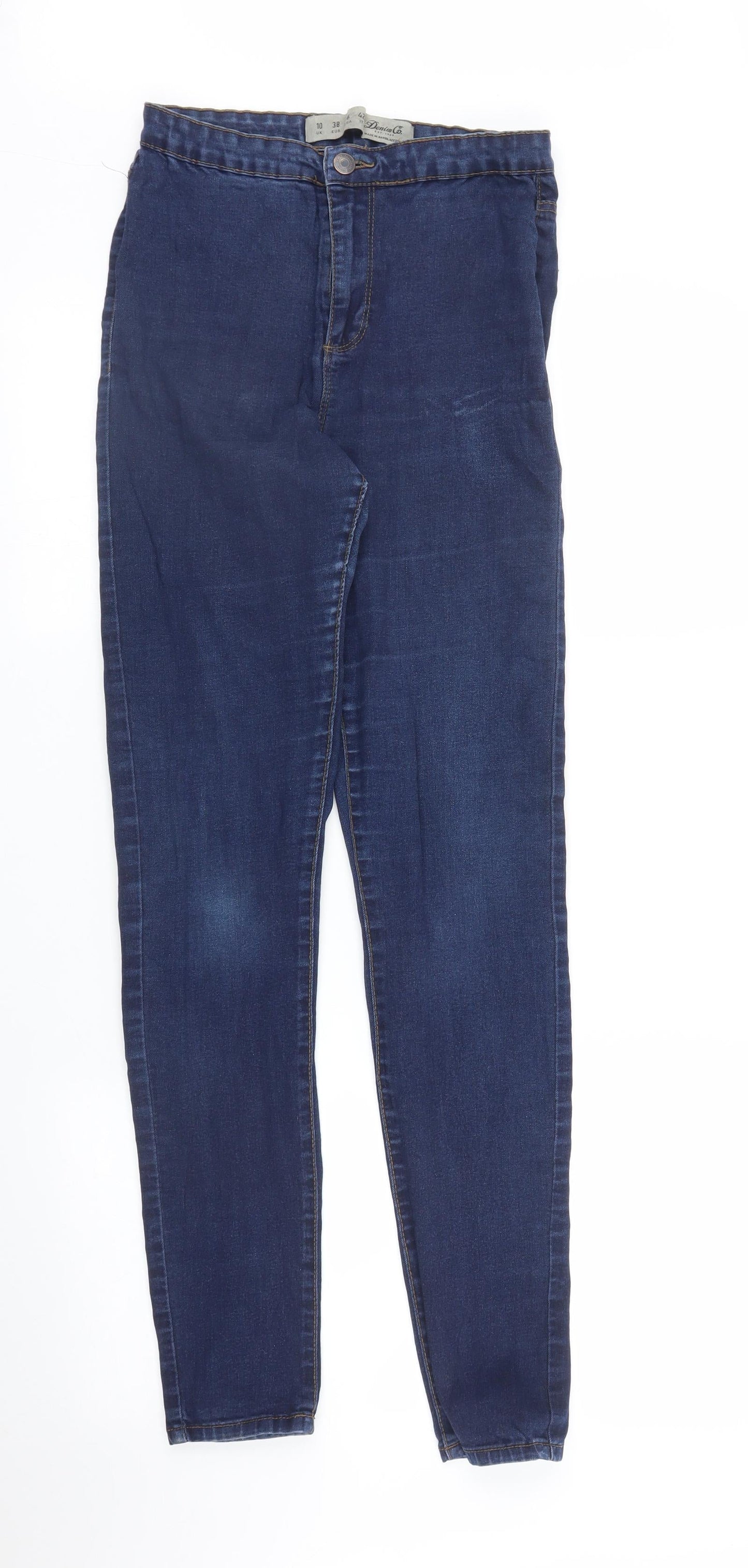 Primark Womens Blue  Denim Skinny Jeans Size 10 L29 in