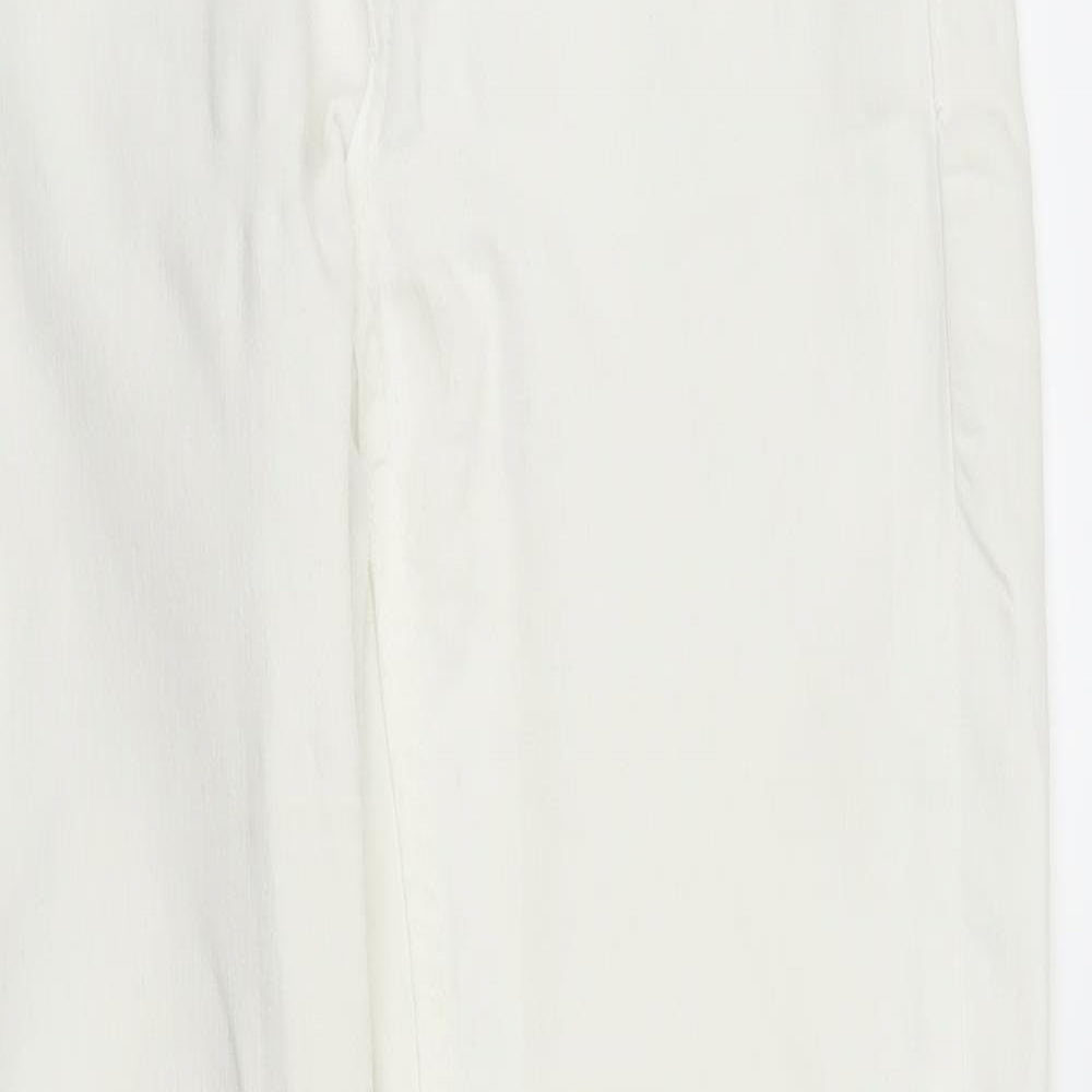 Subtle Blanco Womens White  Denim Skinny Jeans Size 8 L25 in