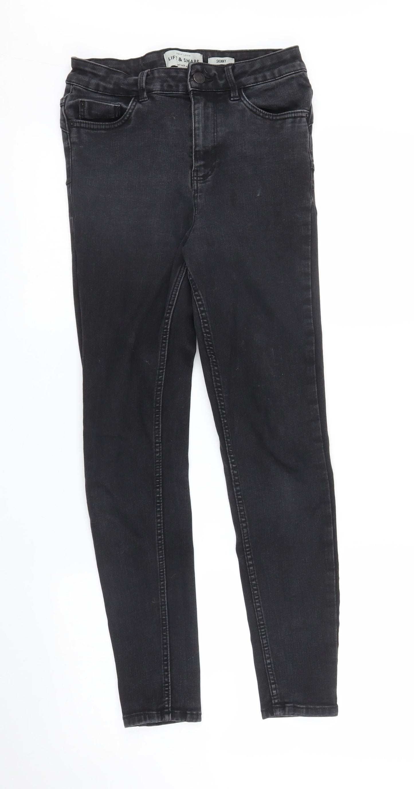 New Look Womens Black  Denim Skinny Jeans Size 8 L26 in