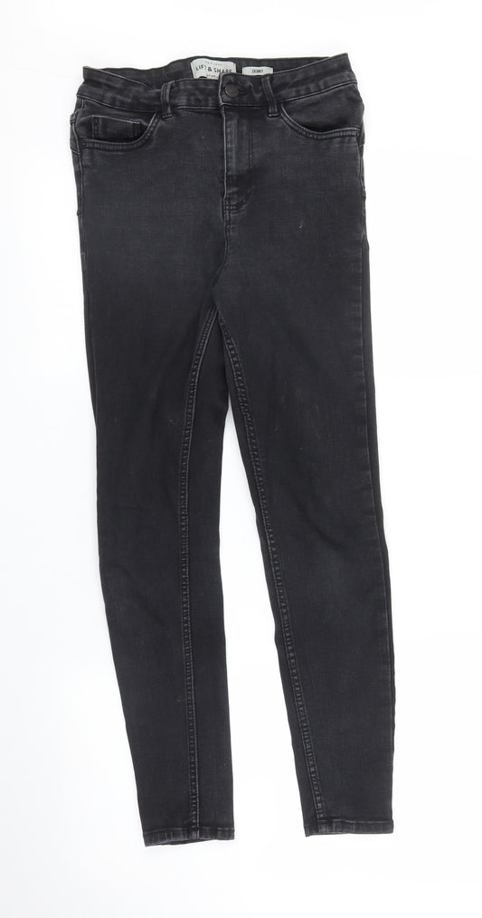 New Look Womens Black  Denim Skinny Jeans Size 8 L26 in