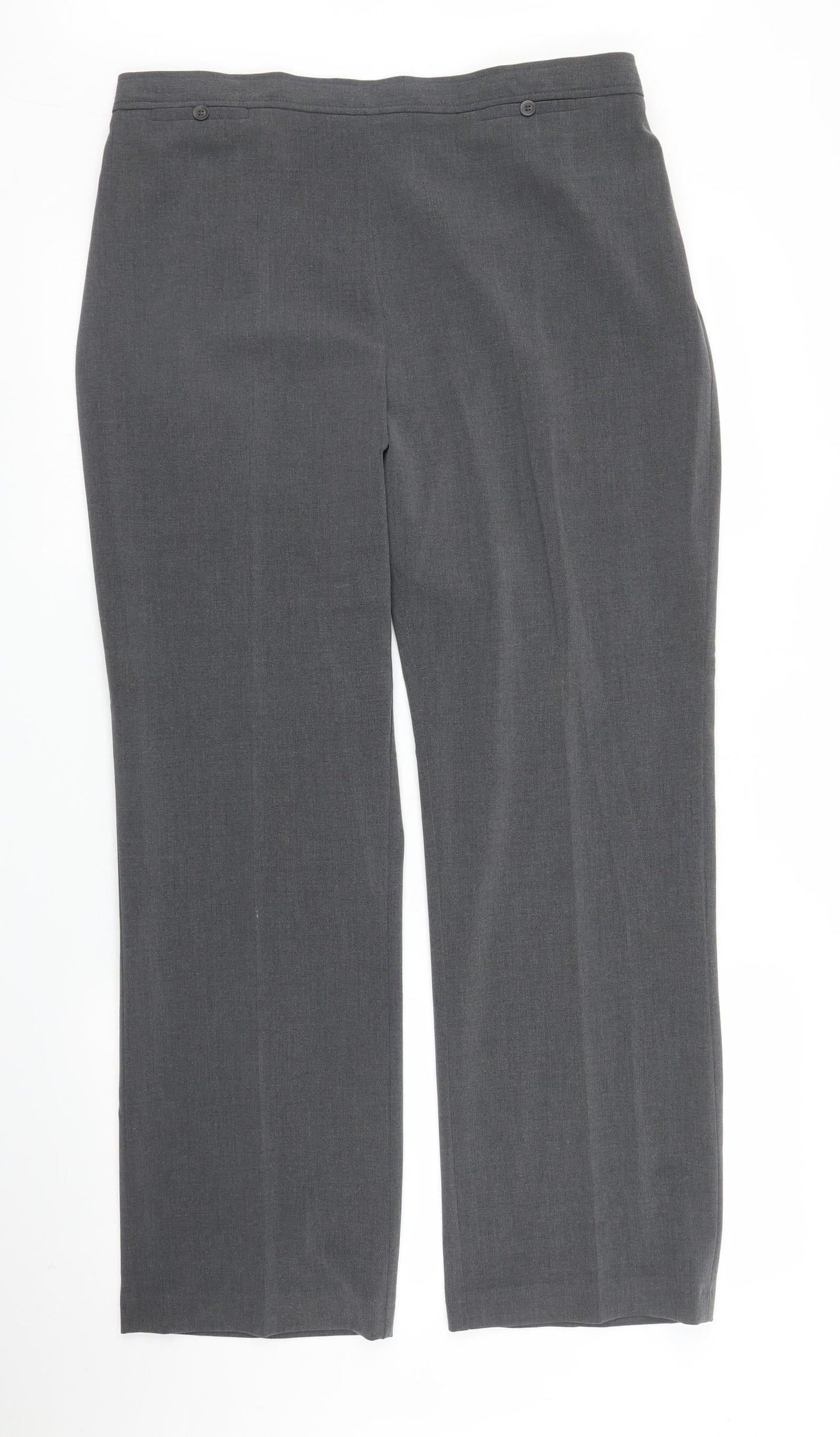 BM Womens Grey   Trousers  Size 16 L27 in