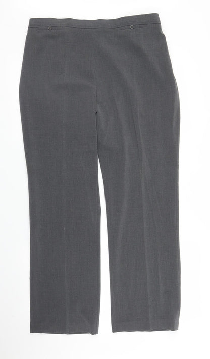 BM Womens Grey   Trousers  Size 16 L27 in