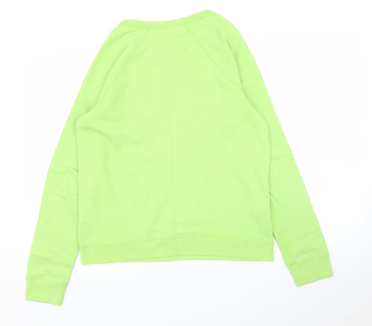 Womens UK Size L Hollister Green Pullover Jumper