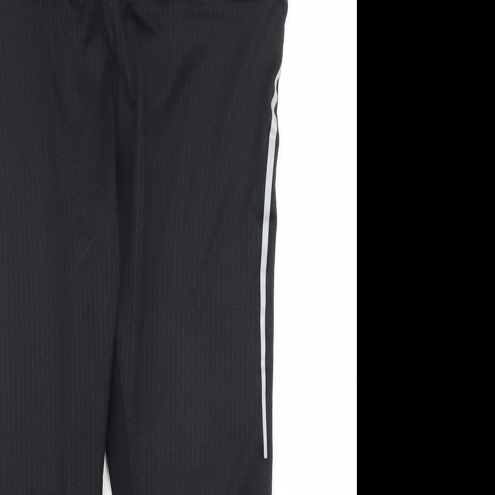 Womens UK Size M Athletics Regular Fit Compression Black Leggings