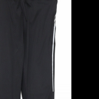 Womens UK Size M Athletics Regular Fit Compression Black Leggings