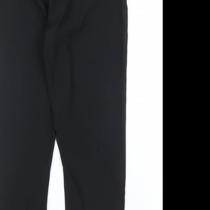 Womens UK Size M Athletics Regular Fit Compression Black Leggings