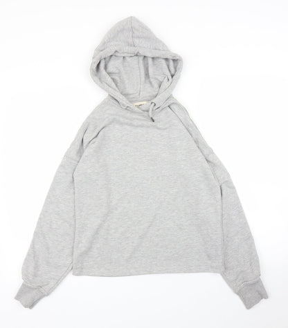 Womens UK Size XS Pull&Bear Grey Pullover Hoodie