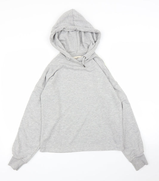 Womens UK Size XS Pull&Bear Grey Pullover Hoodie