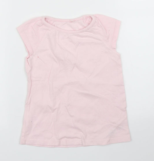 George Girls Pink   Basic T-Shirt Size 3 Years