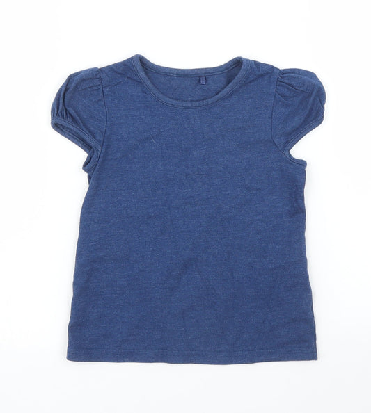 George Girls Blue   Basic T-Shirt Size 3 Years