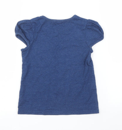 George Girls Blue   Basic T-Shirt Size 3 Years