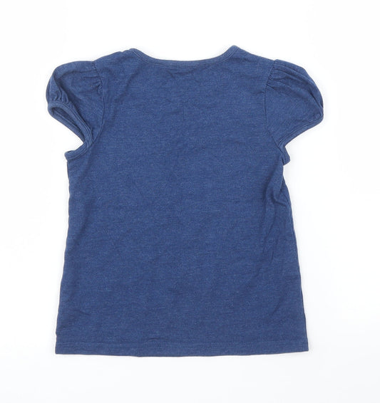 George Girls Blue   Basic T-Shirt Size 3 Years