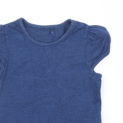 George Girls Blue   Basic T-Shirt Size 3 Years