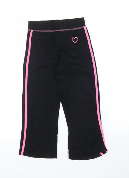 Sweet Millie Girls Black   Sweatpants Trousers Size 6 Years