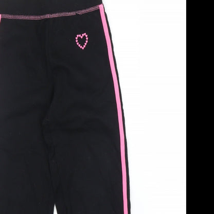 Sweet Millie Girls Black   Sweatpants Trousers Size 6 Years