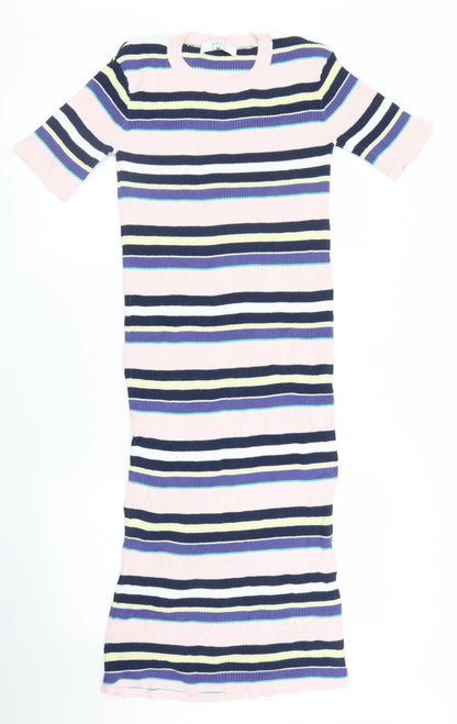 Swell Womens Pink Striped  Jumper Dress  Size 10