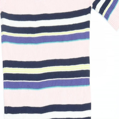 Swell Womens Pink Striped  Jumper Dress  Size 10