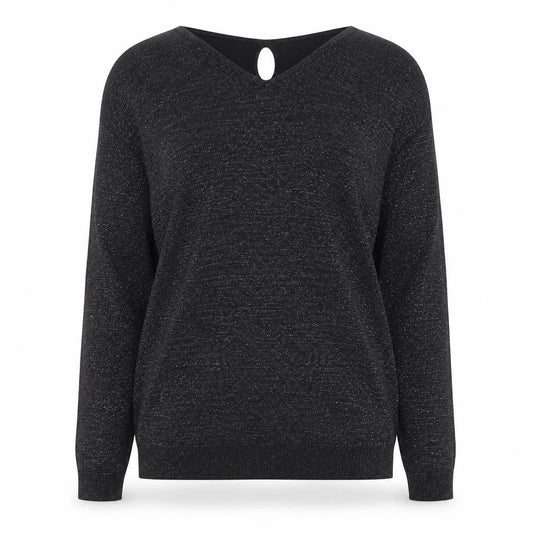 987 Womens Blue   Pullover Jumper Size 8  - Slit down back