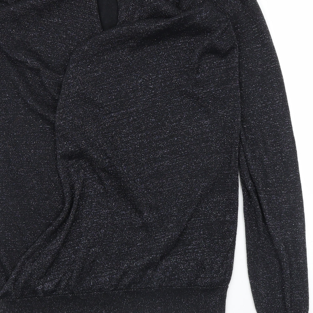 987 Womens Blue   Pullover Jumper Size 8  - Slit down back