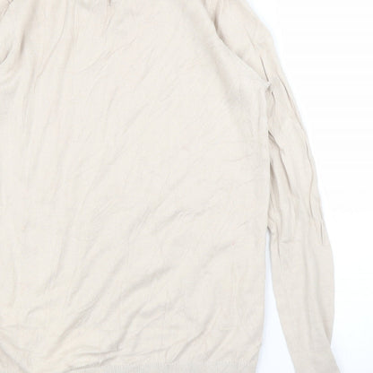 Womens UK Size 8 Warehouse Beige Pullover Jumper