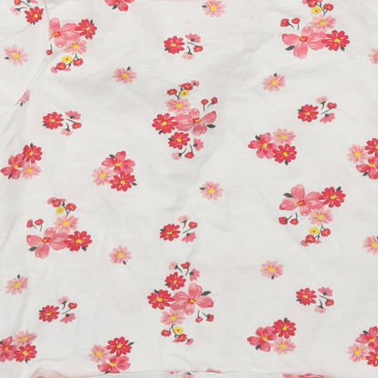 Primark Girls Pink Floral  Basic T-Shirt Size 12-18 Months