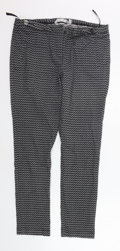 Womens UK Size 14 Red Herring Regular Fit  Black Trousers
