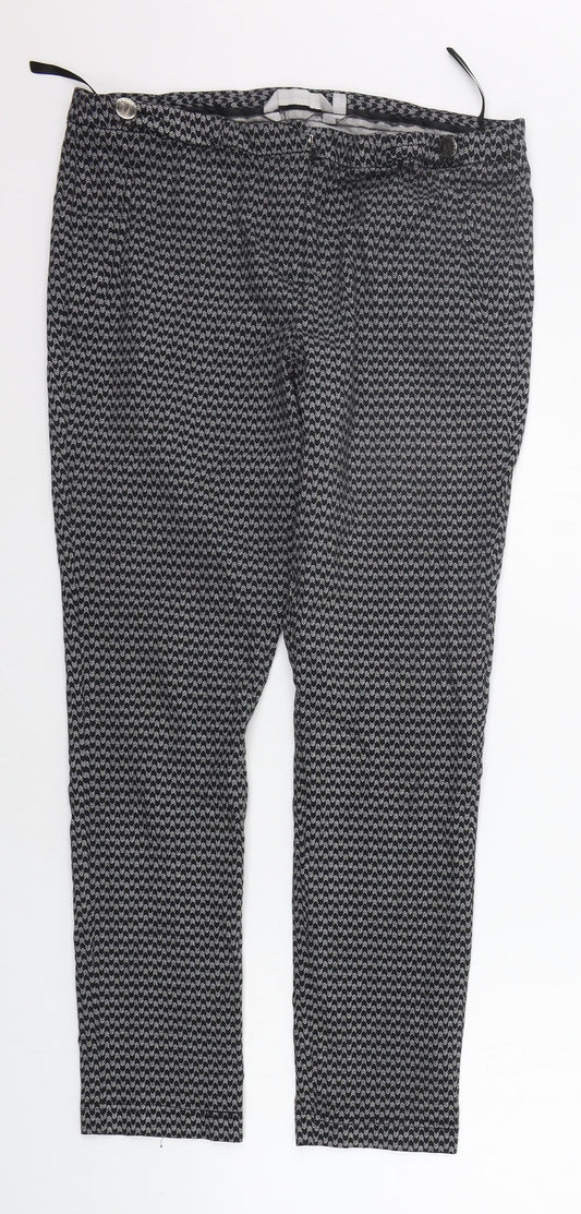 Red Herring Womens Black   Trousers  Size 14 L26 in