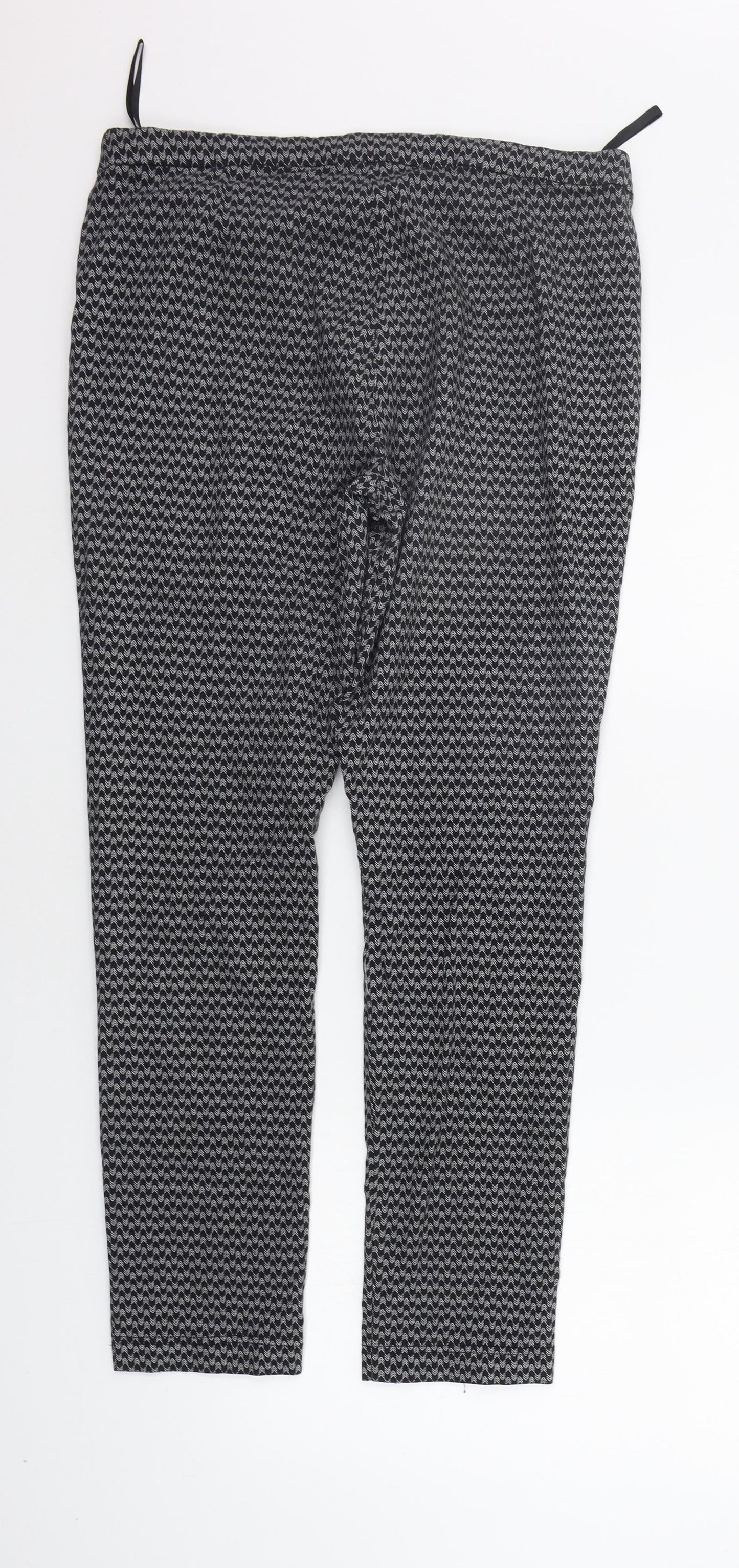 Womens UK Size 14 Red Herring Regular Fit  Black Trousers