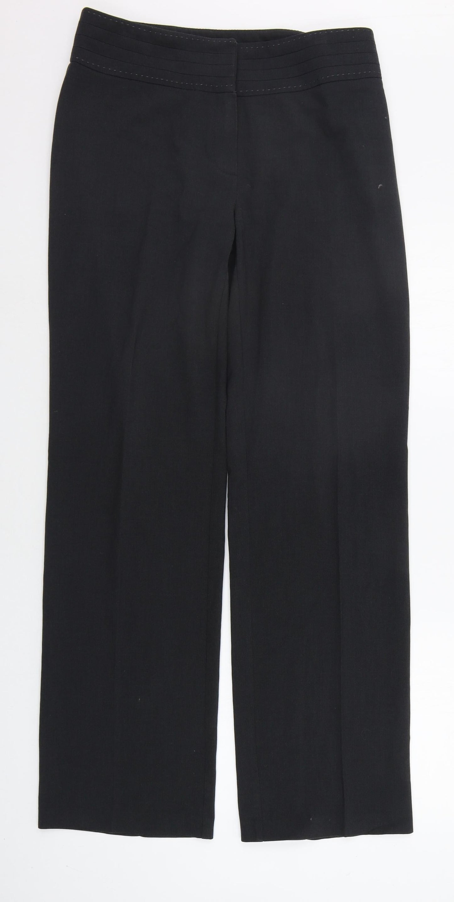 Womens UK Size 10 Marks and Spencer Regular Fit  Grey Trousers