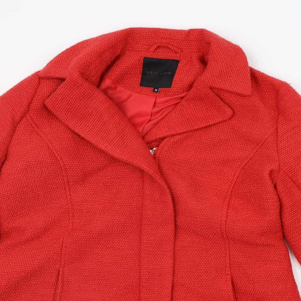 Womens UK Size 12 New Look Red Jacket